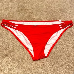 Red bikini bottoms